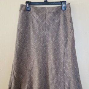 Talbots Wool Houndstooth Tulip-Hem Skirt SZ 10